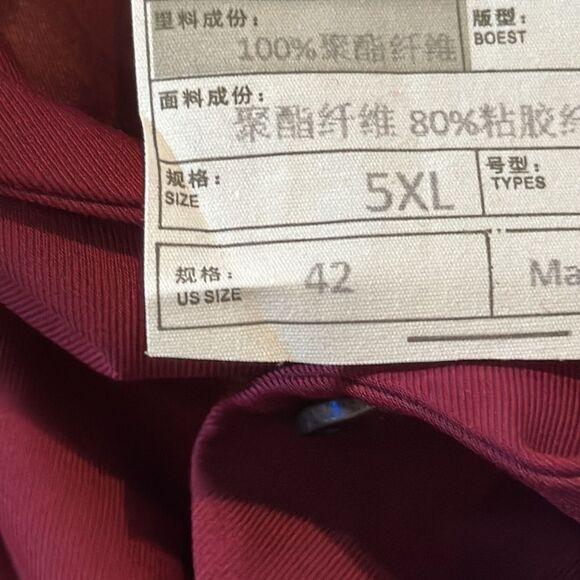 Men’s Slim Fitting Suit Jacket Blazer Two Button Notched Lapels Size 42 - Picture 11 of 11